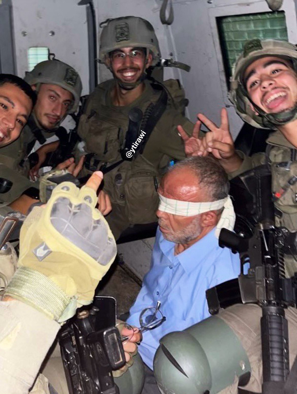 Elderly Man and Three Individuals Detained in West Bank Gaza
