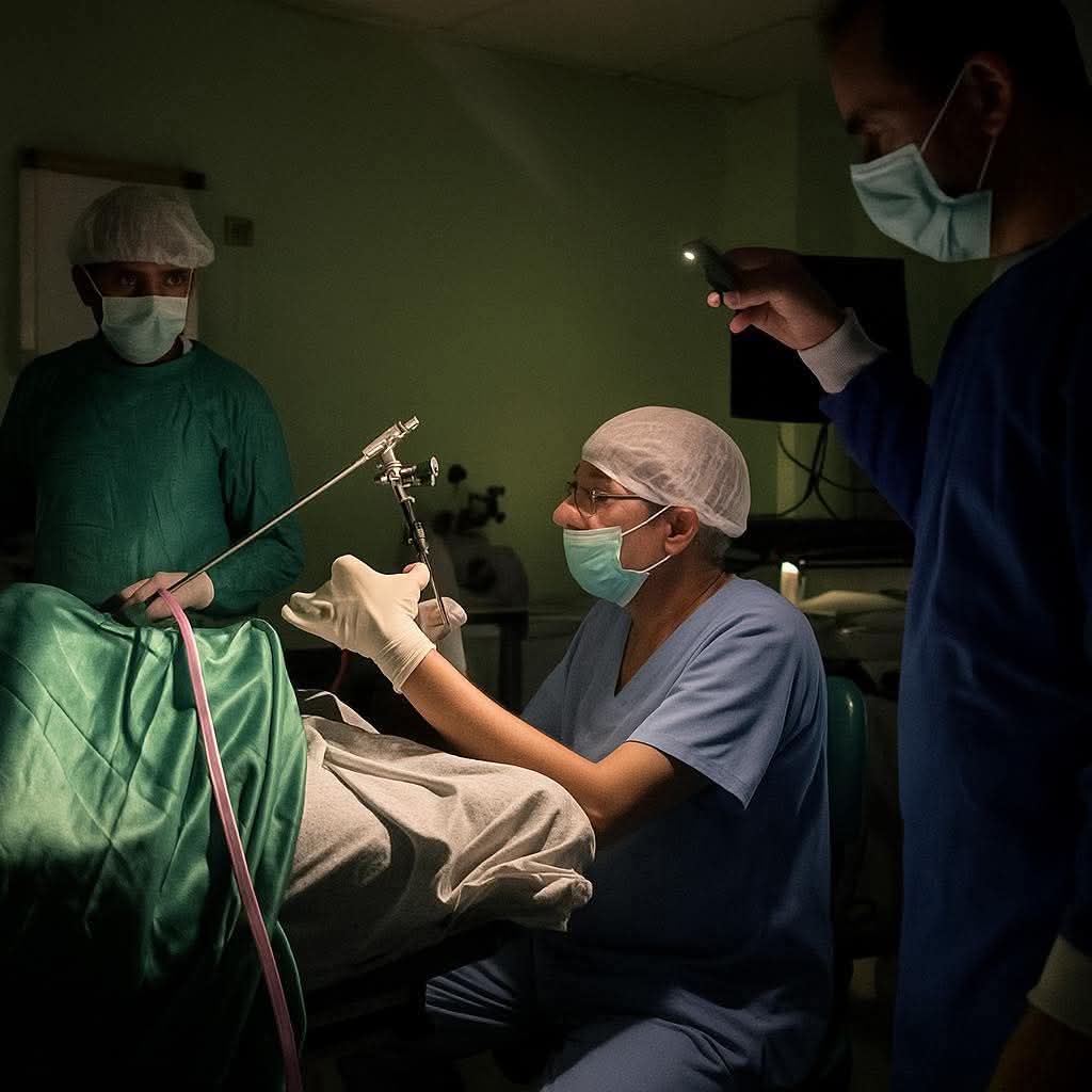 Surgeon Performs Emergency Surgery by Phone Flashlight in Gaza