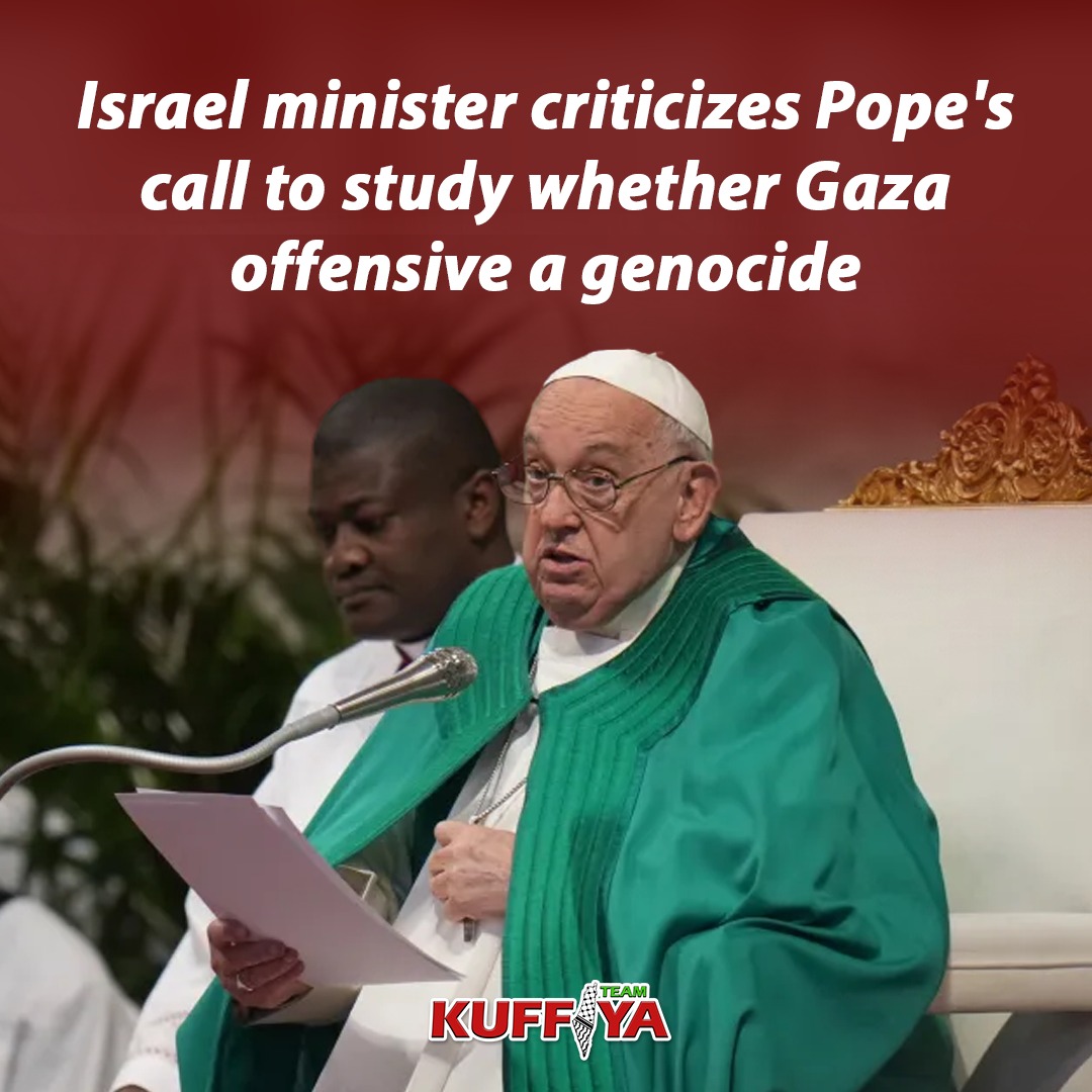 Israeli Minister Criticizes Pope Francis on Gaza Genocide Study