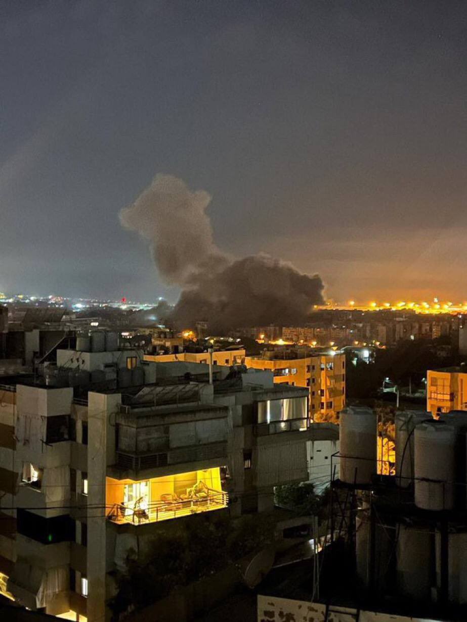 Beirut Under Israeli Bombardment Tonight