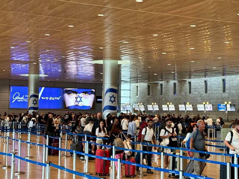 Departure Congestion at Ben Gurion Airport Israel