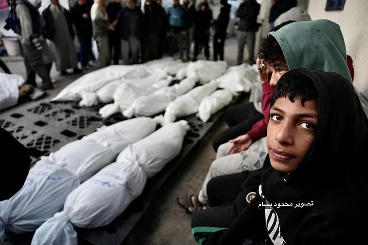 Palestinians Mourn Family Members Killed in Rafah Airstrike