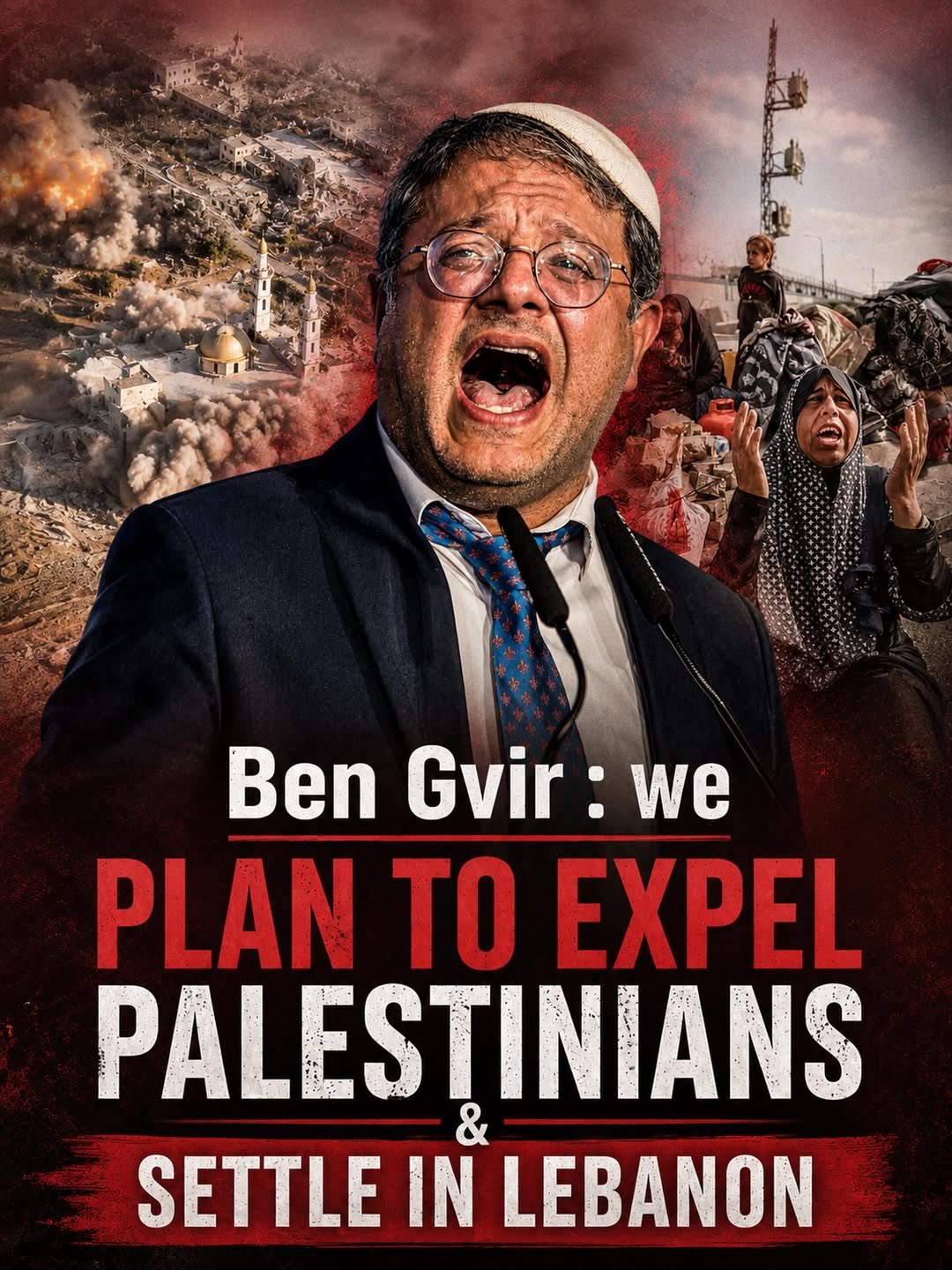 Israeli Minister Advocates Expulsion and Settlements