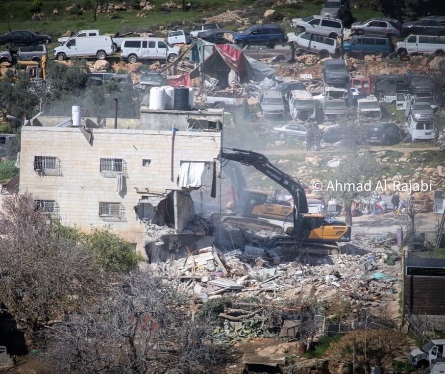 Israeli forces demolish homes south of Hebron, 50 displaced