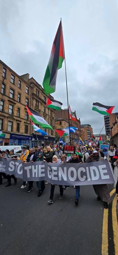Large Palestine Support Protest Held in Glasgow