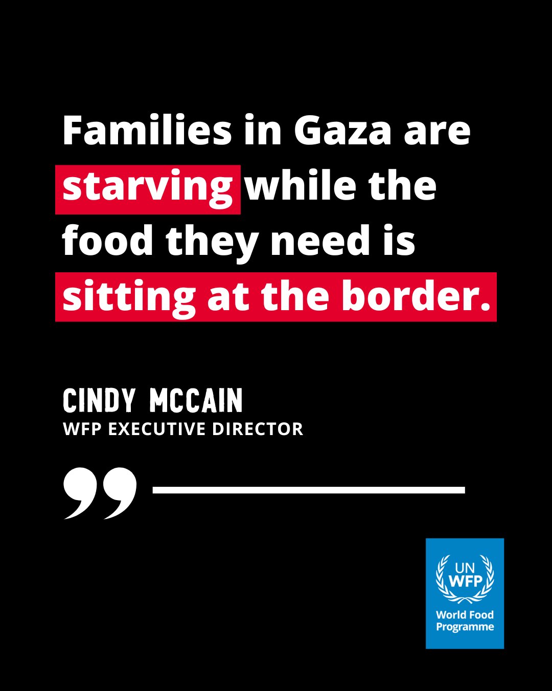 Food blockade by world’s ‘most moral’ country criticized