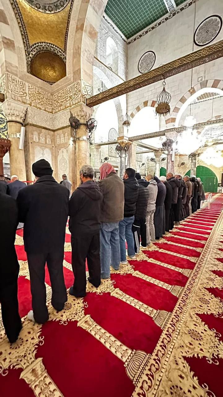Fajr Prayer at Blessed Al-Aqsa Mosque This Morning