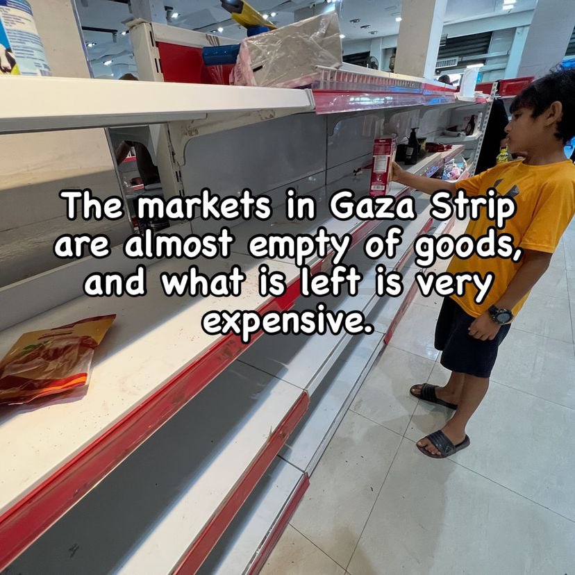 Gaza markets face severe shortages and soaring prices