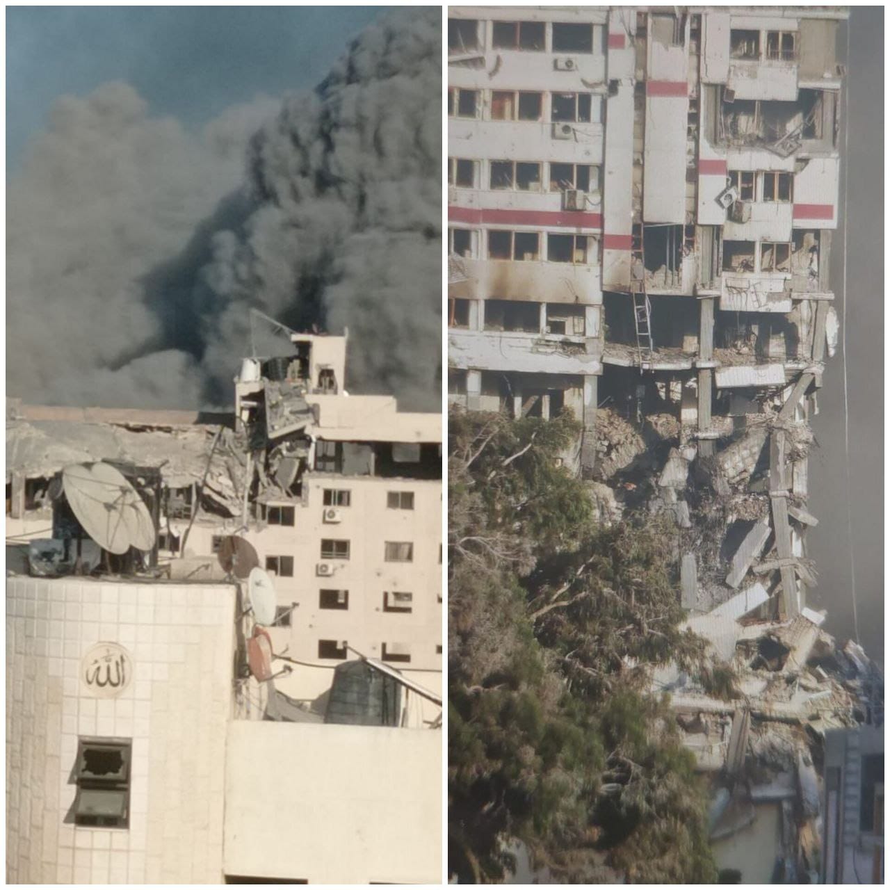 Israeli warplanes devastate Al-Rimal neighborhood in Gaza City