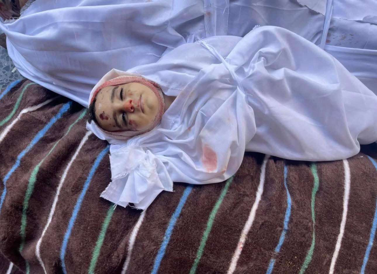 Israeli army kills infant Mohammad Ahmad Al-Sawafiri in Gaza