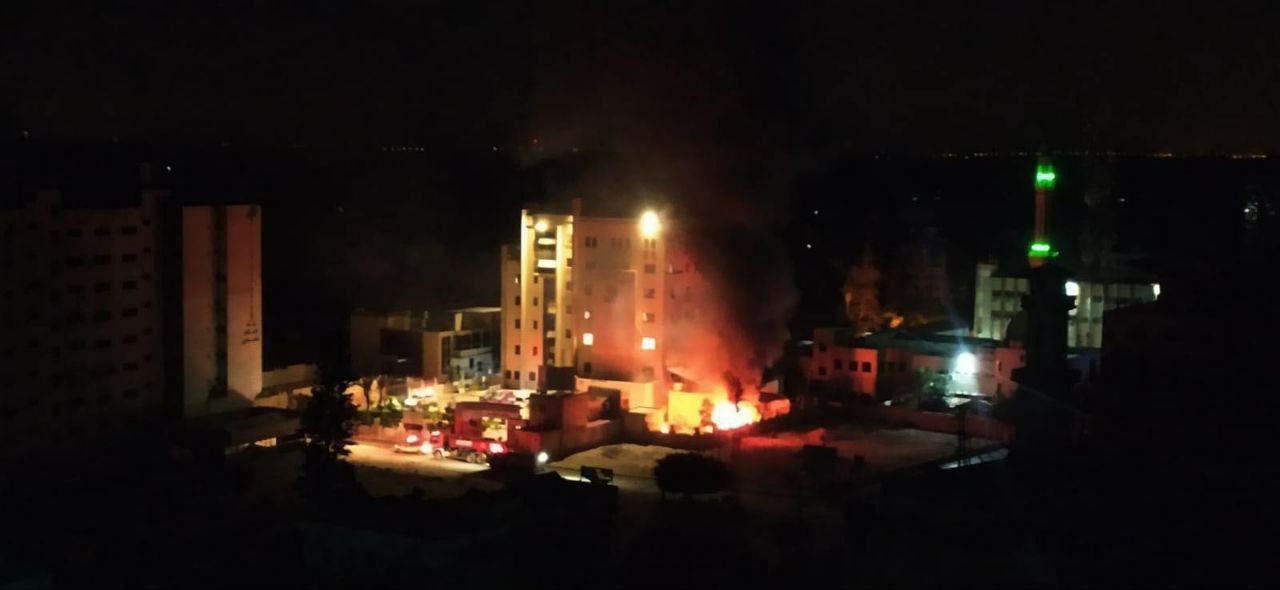 Israeli warplanes bomb Gaza hospital power plant