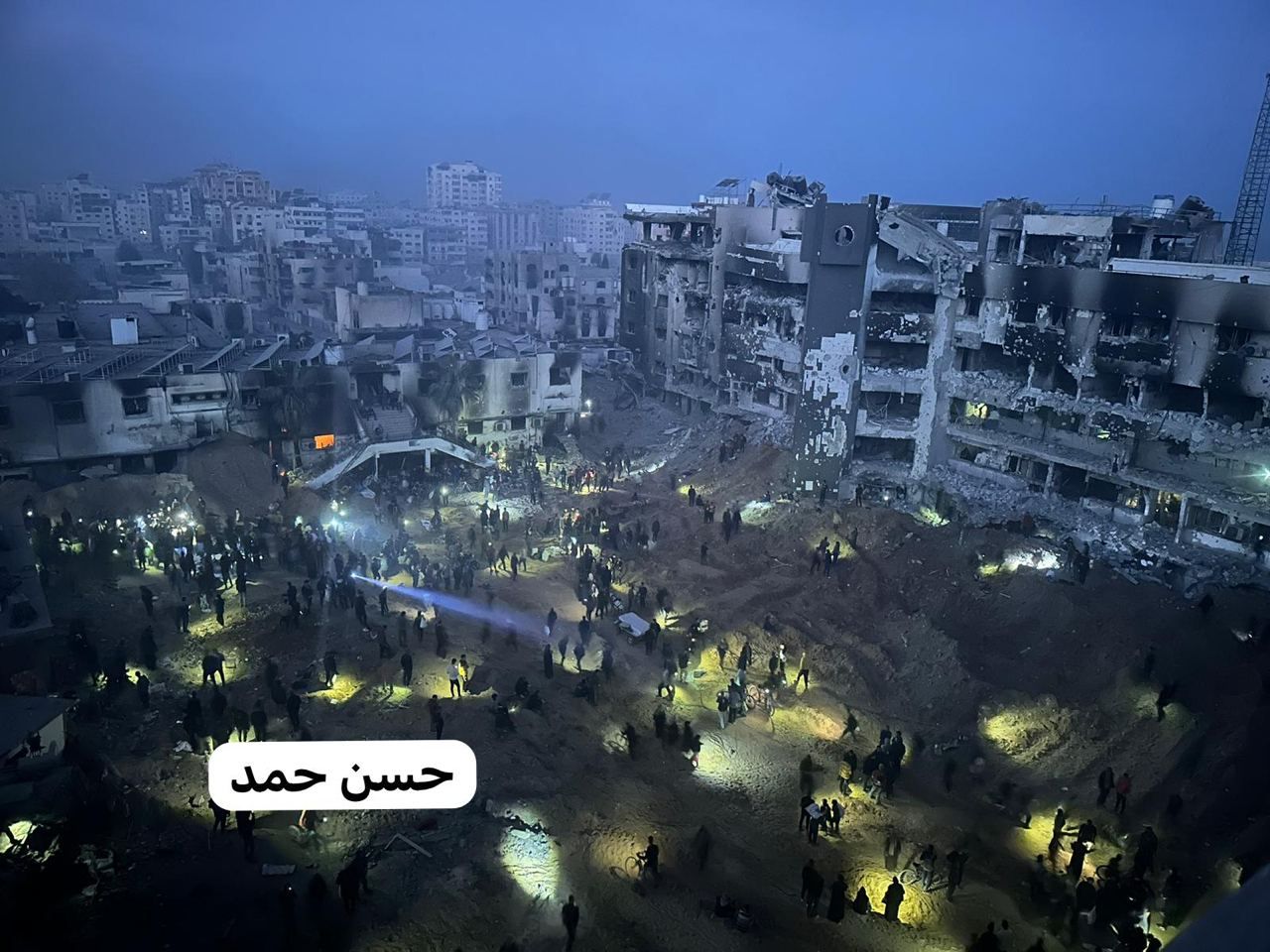 Israeli Occupation Destroys Al-Shifa Hospital Northern Gaza