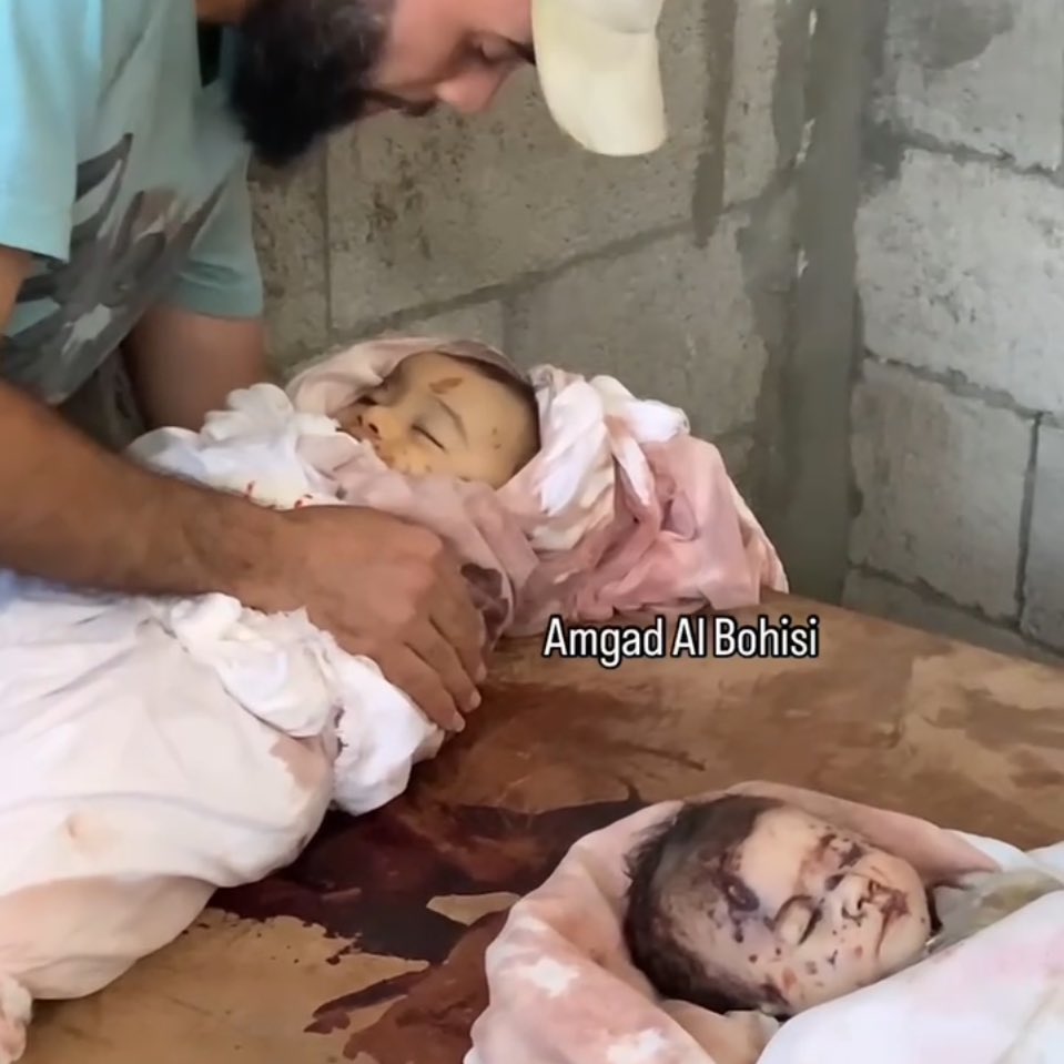 Palestinian Father Grieves Loss of Two Babies in Israeli Airstrike