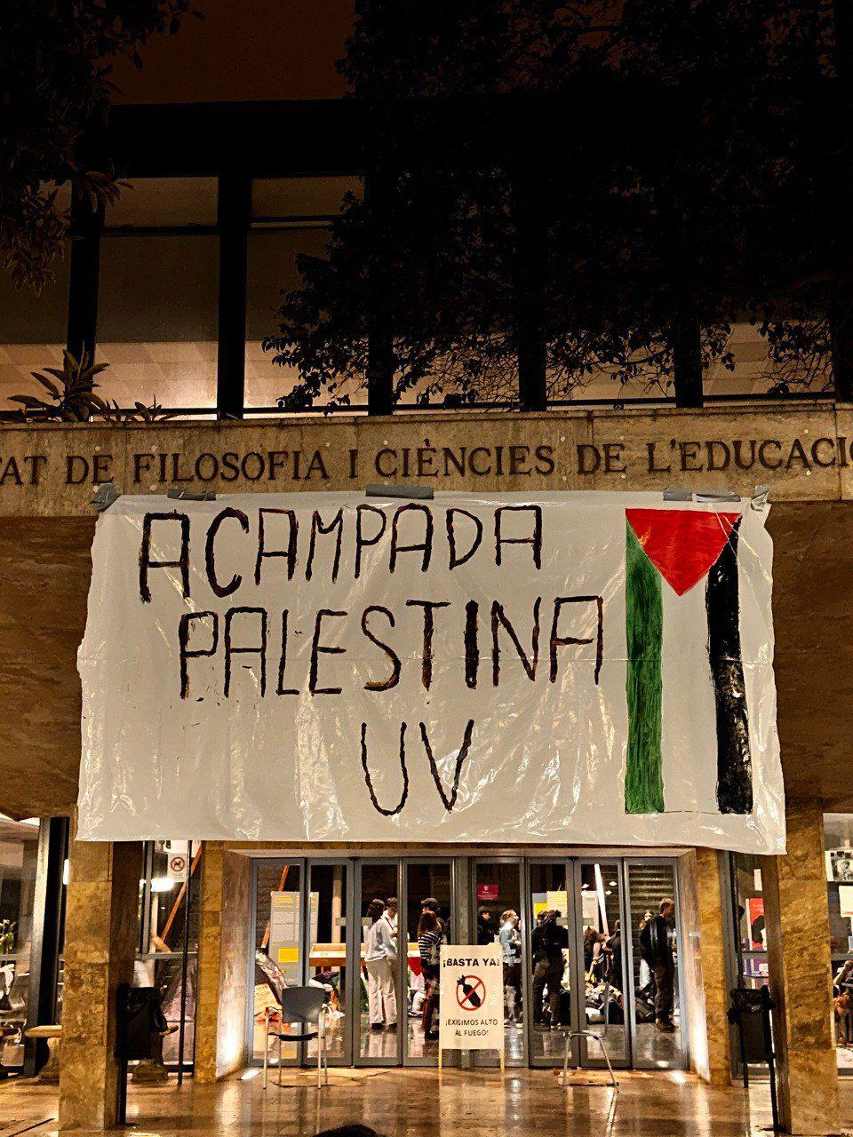 University of Valencia Establishes Gaza Solidarity Encampment