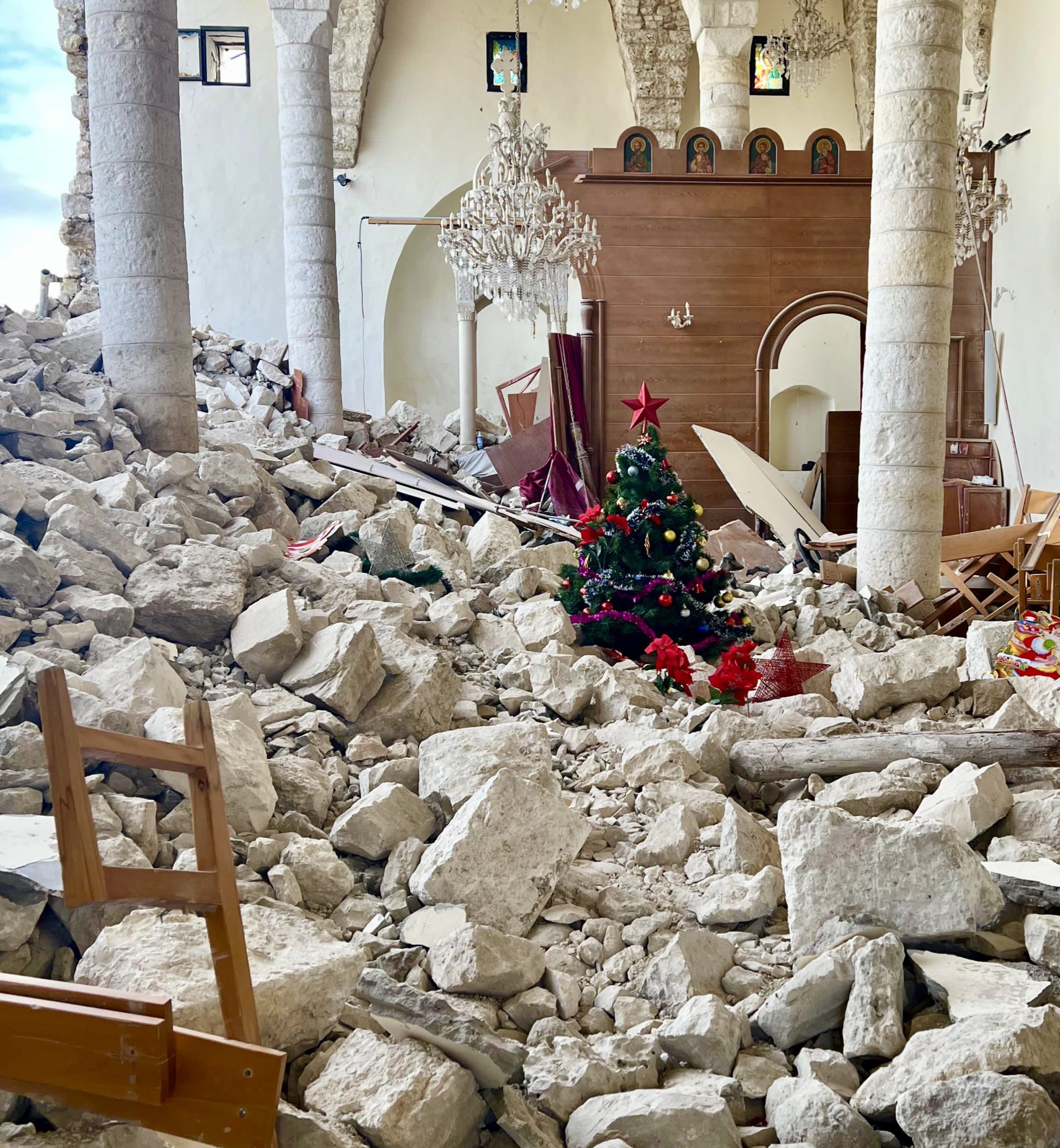 Israeli airstrike destroys ancient church kills nine civilians Lebanon