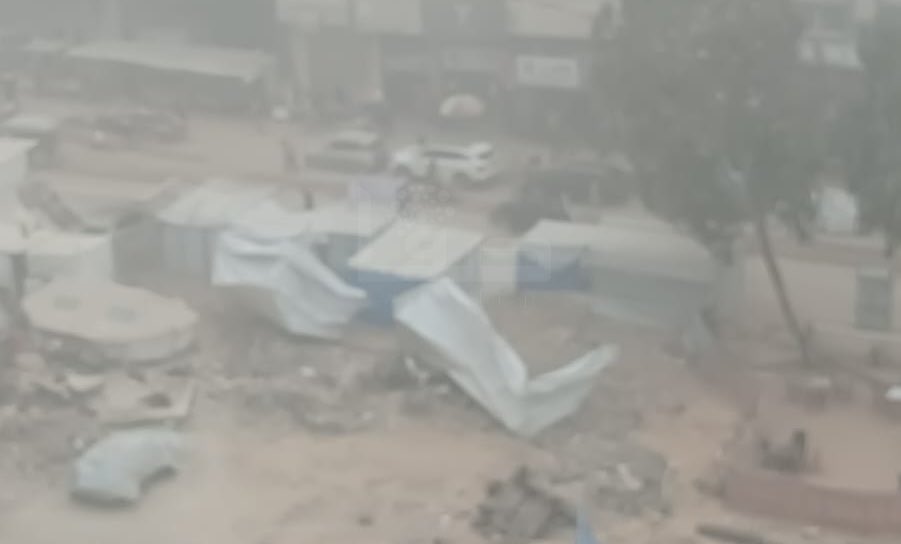 Sandstorm Creates Dangerous Conditions in Gaza Displacement Camps