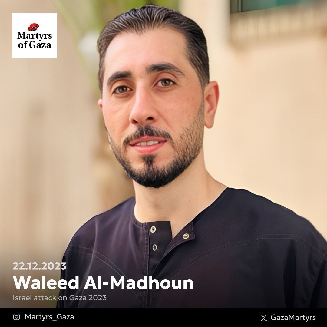 Waleed Al-Madhoun: Father and Sewing Factory Worker Killed December 2023