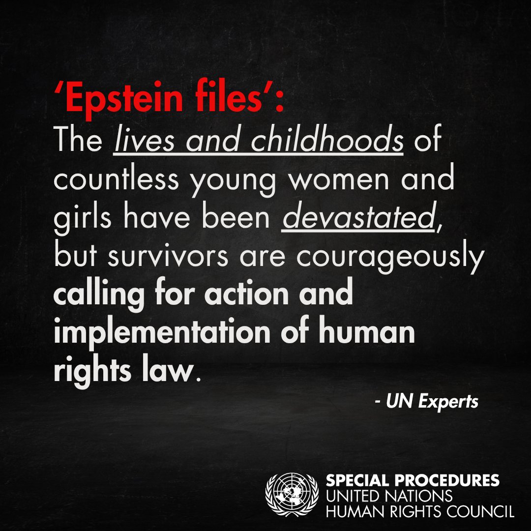 DOJ Must Release Epstein Files to UN for Investigation