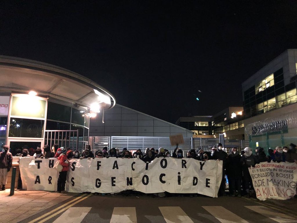 Activists Protest Leonardo UK F-35 Contract with Lockheed Martin