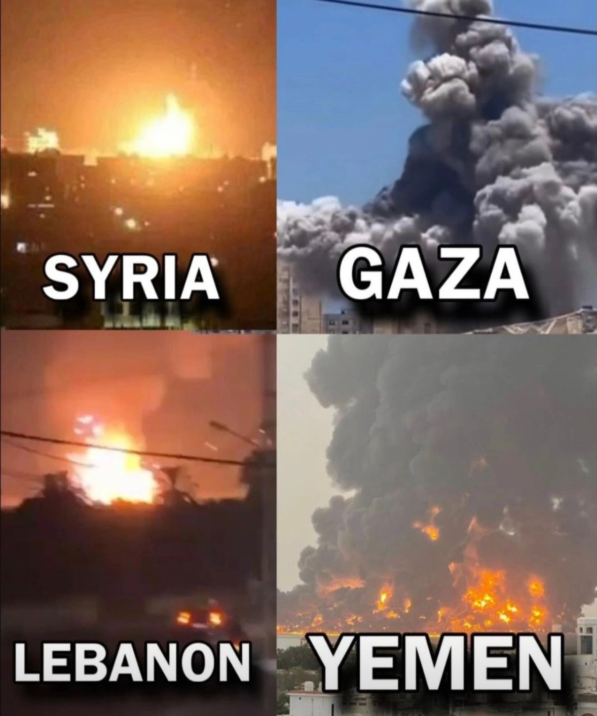Israel bombs four countries while maintaining victim status