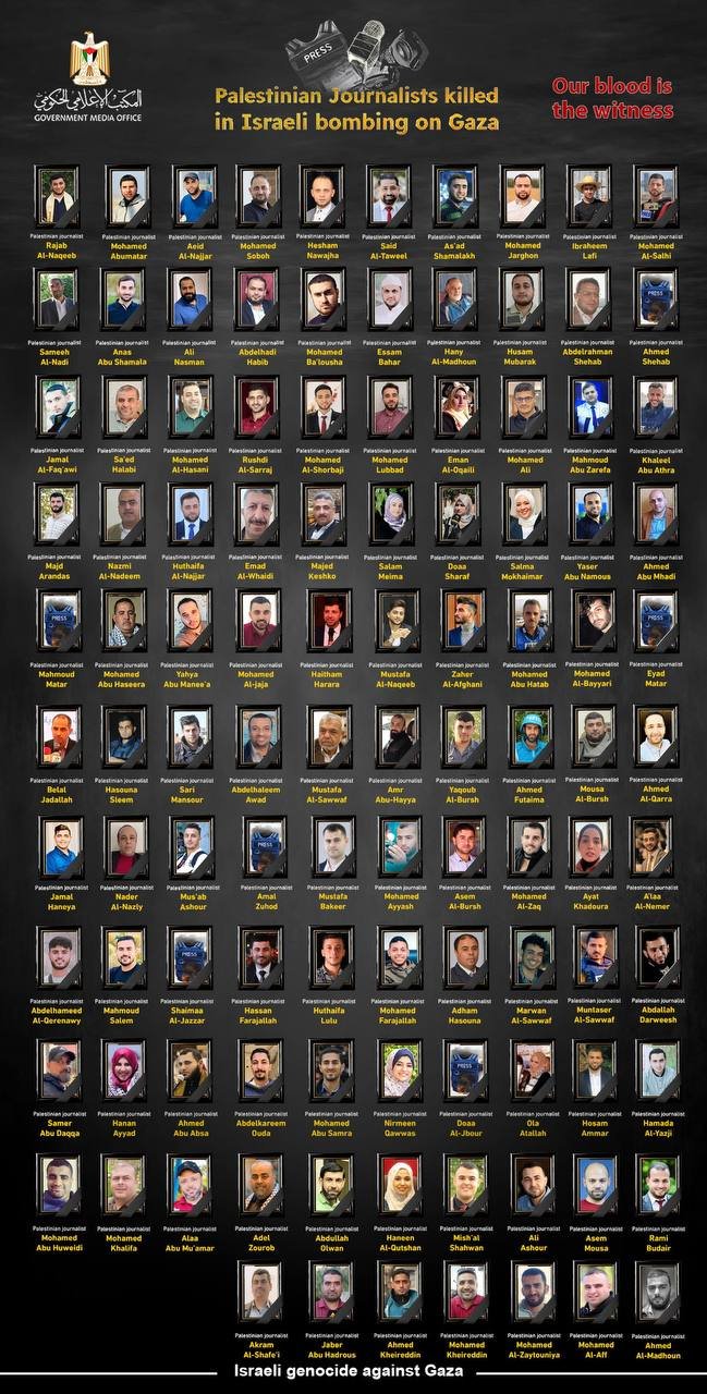 92 Days of Aggression: 107 Journalists Killed by Israeli Occupation