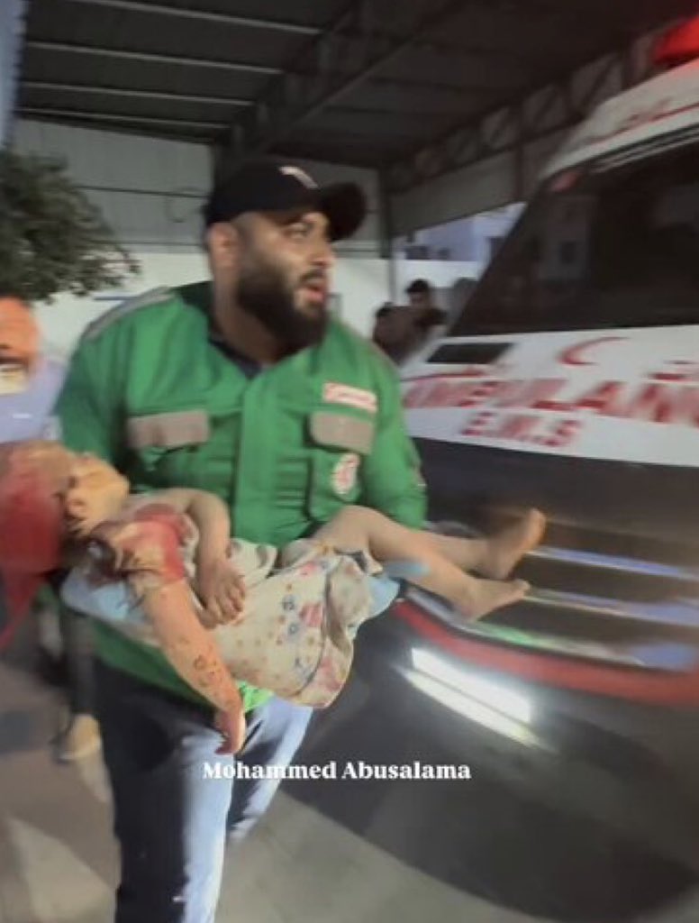 Israeli bombing kills two, wounds three near Gaza hospital