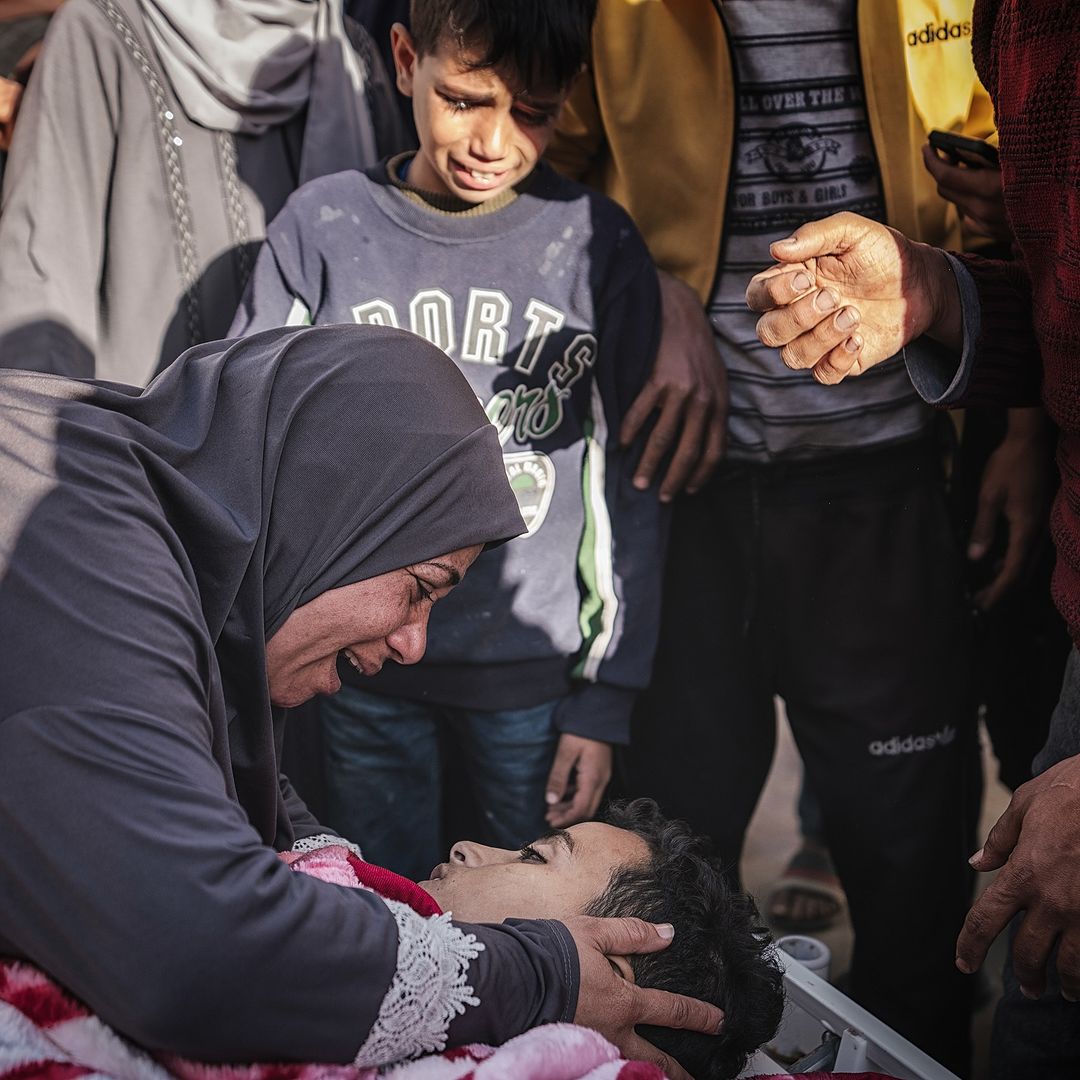 Palestinian Mother Grieves Son Killed in Gaza Airstrike