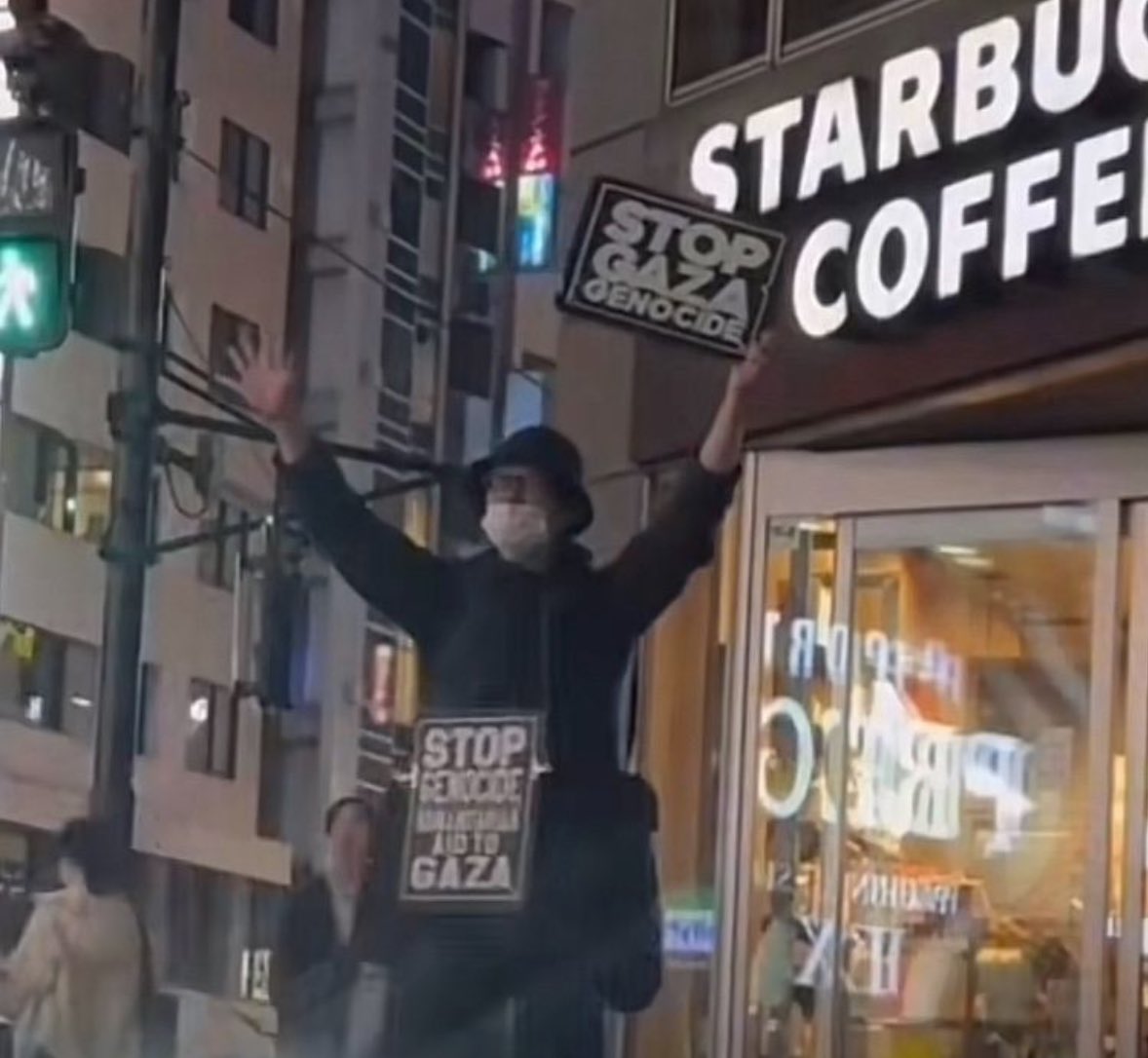 Man protests genocide alone in Japan for months