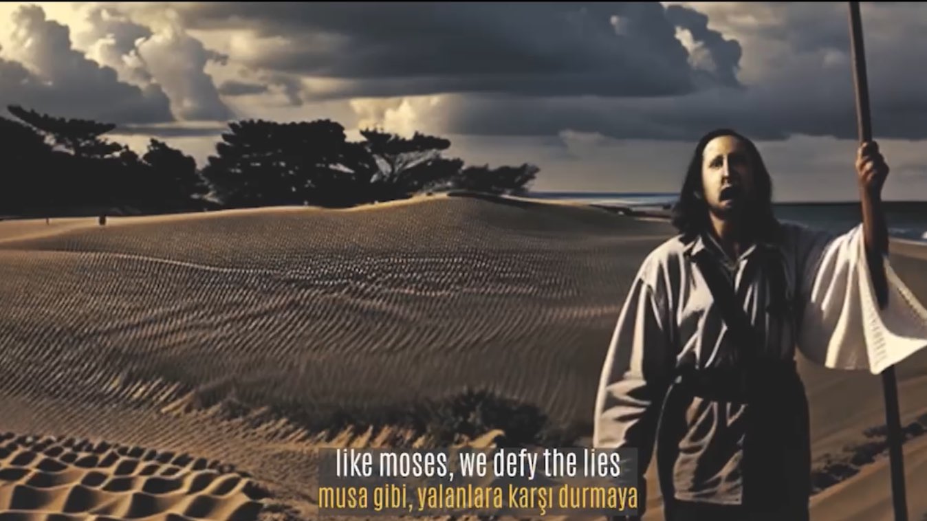 Religious Imagery Mixed With Military Warfare Symbolism Analysis