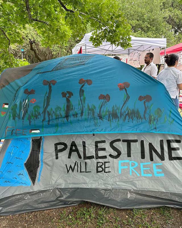 Rice University Students Establish Liberated Zone Protest