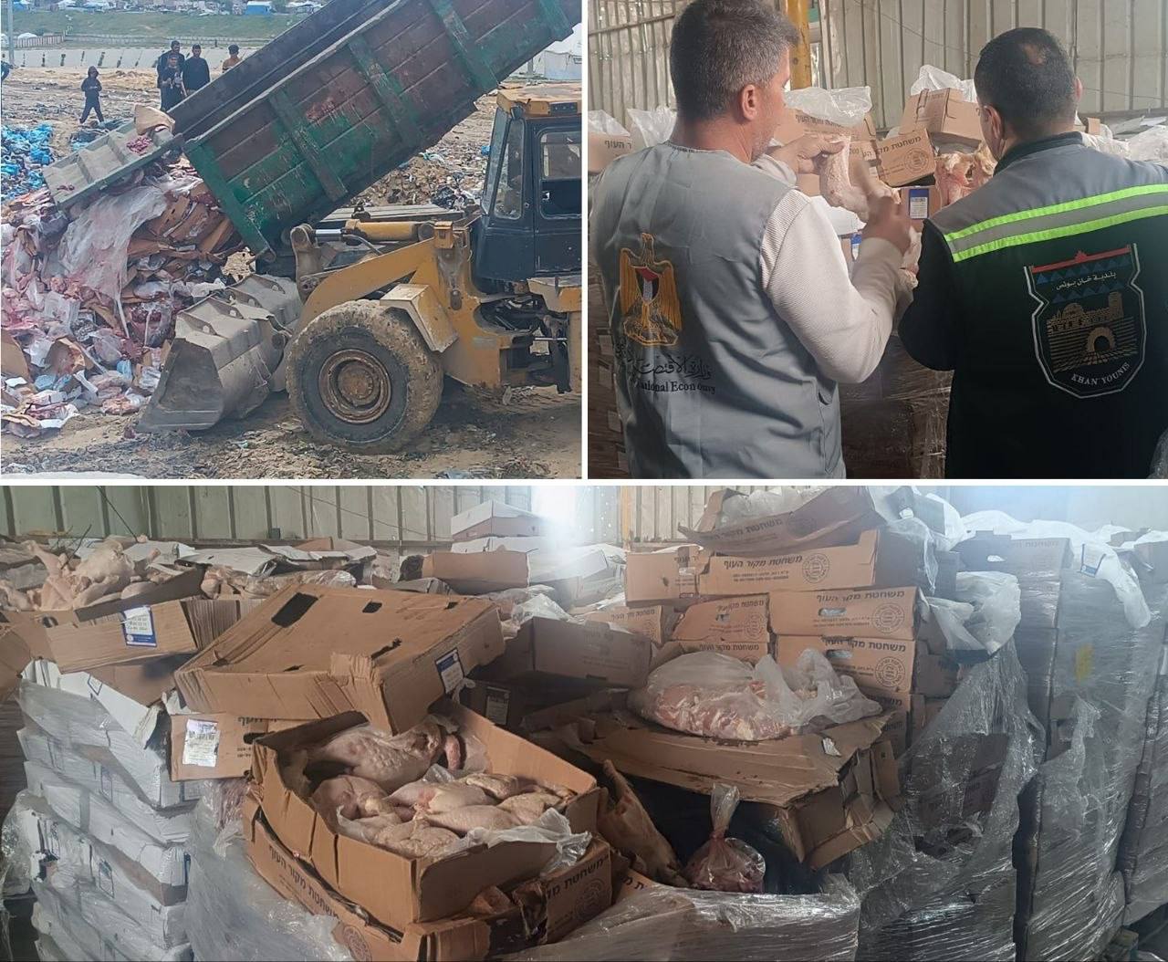 Occupation brings destruction of 44 tons spoiled frozen food Gaza