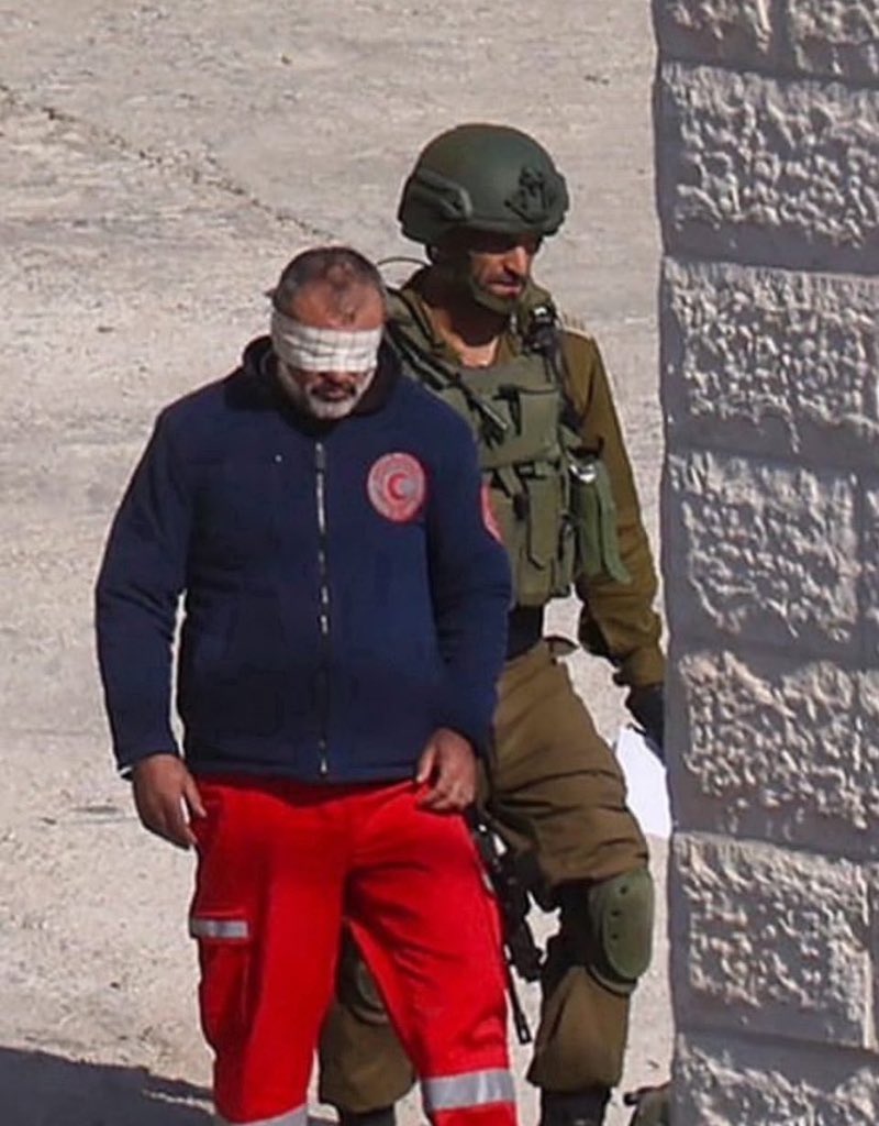 Israeli forces treatment of Palestinian paramedics and children