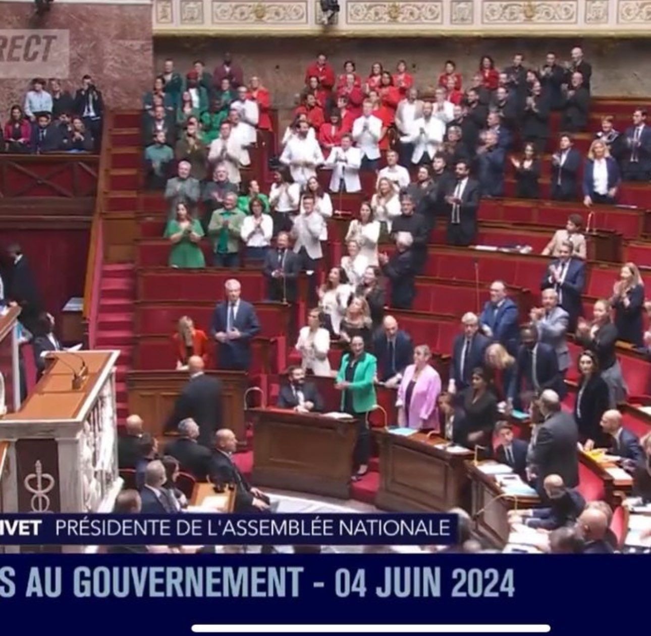 French deputies display Palestinian flag colors in National Assembly