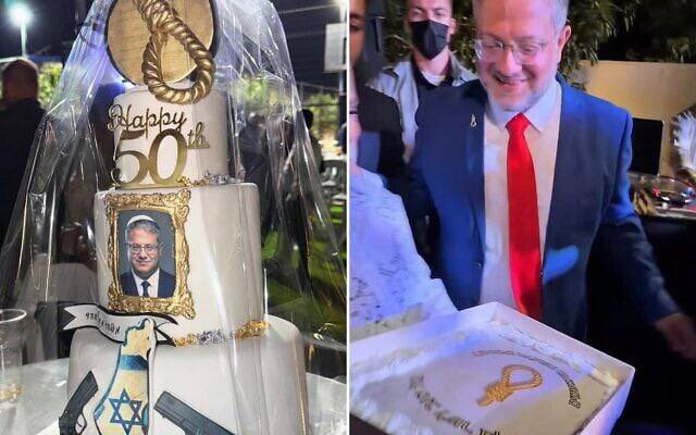Israeli Minister’s Birthday Cake Imagery Sparks Controversy