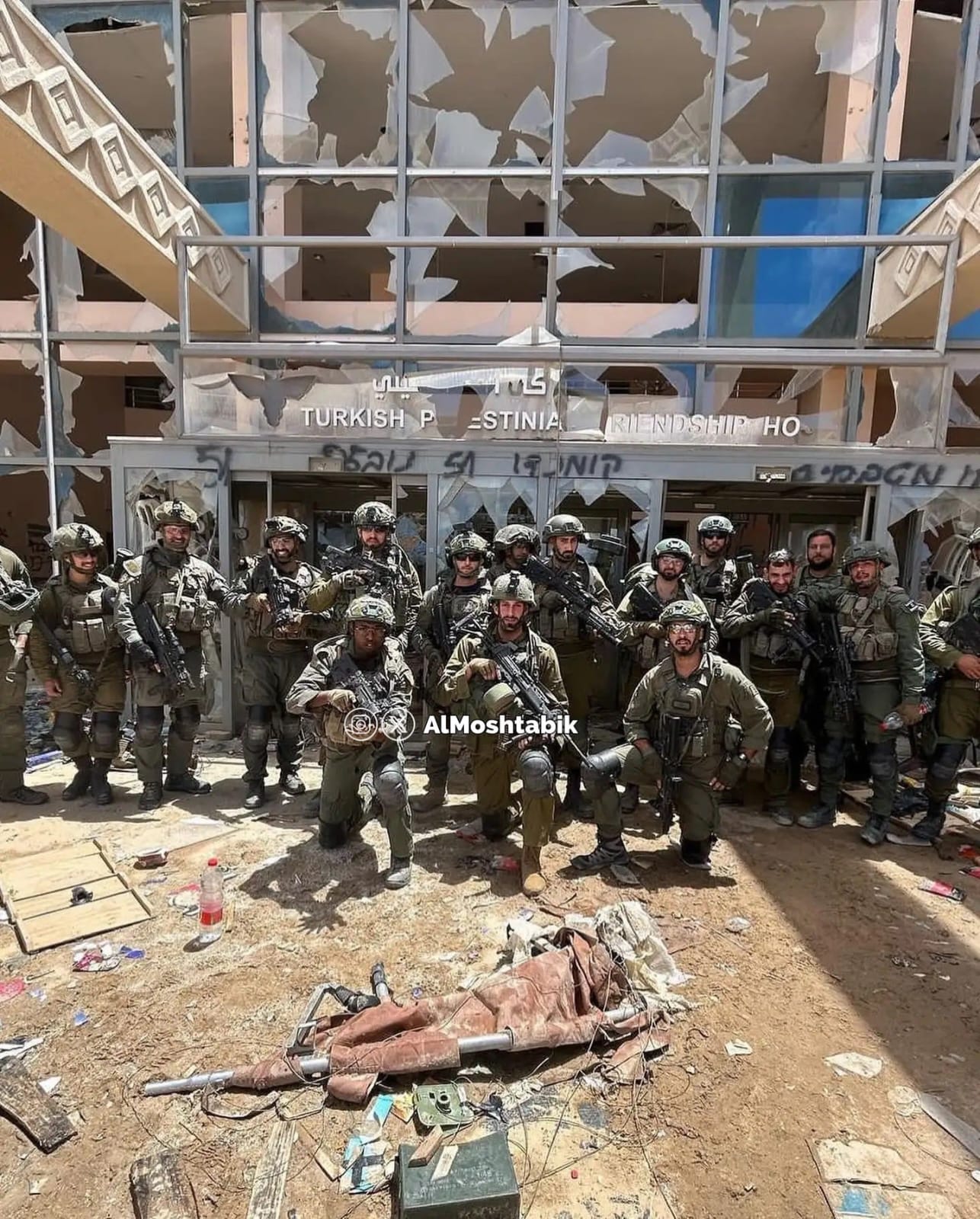 IOF soldiers photograph themselves after destroying Gaza’s only cancer hospital