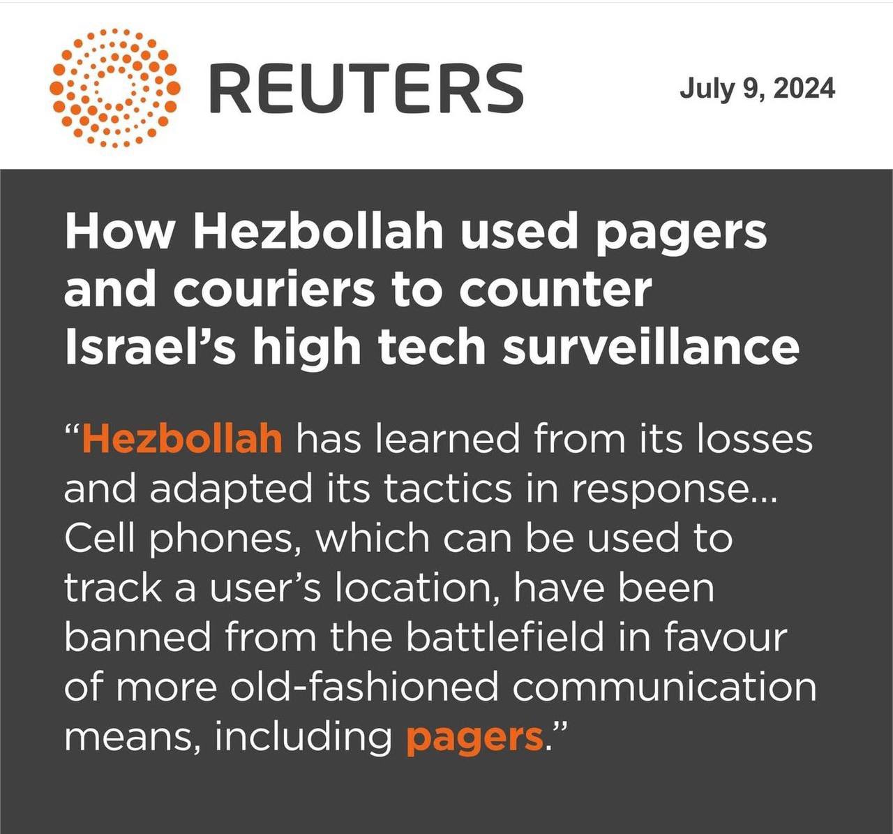Israeli Intelligence Operation: Booby-Trapped Pagers Target Hezbollah