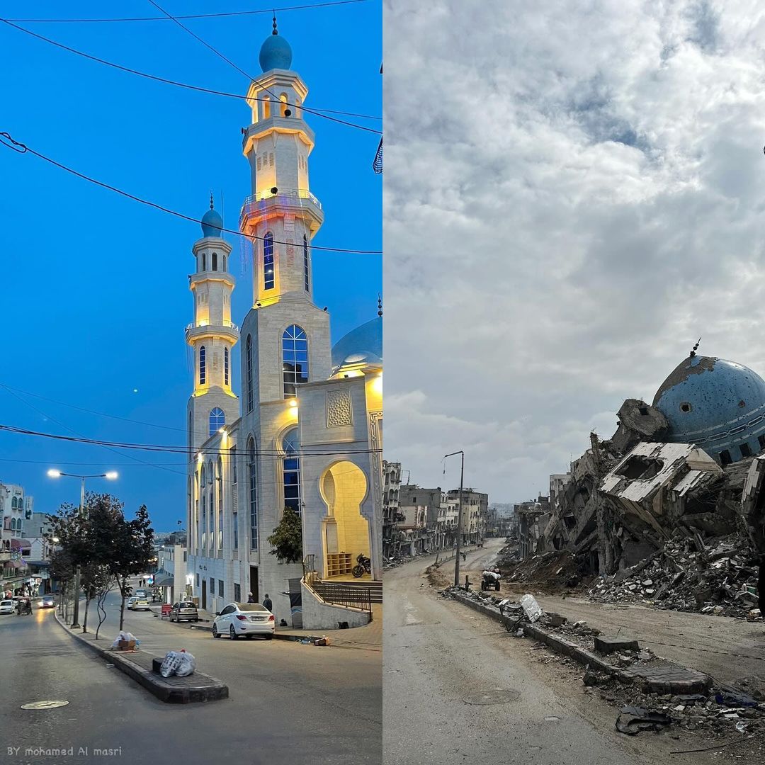 Salim Abu Musallam Mosque Destroyed in Gaza Airstrike