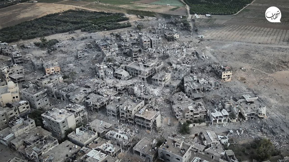 Aerial footage reveals destruction under bombardment in Gaza