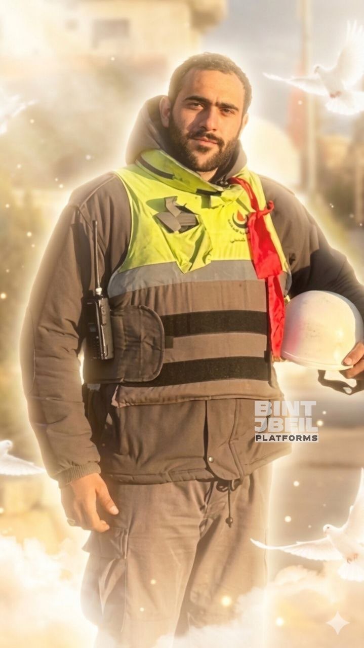 Israeli forces kill paramedic Mohammad Nassif Zohoor in South Lebanon