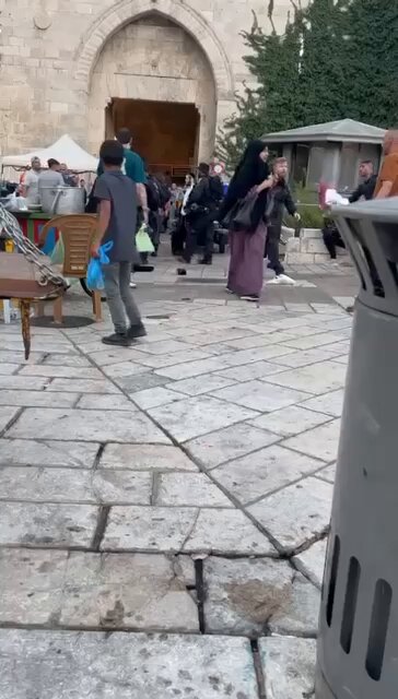 Israeli forces assault Palestinian women near Damascus Gate Jerusalem
