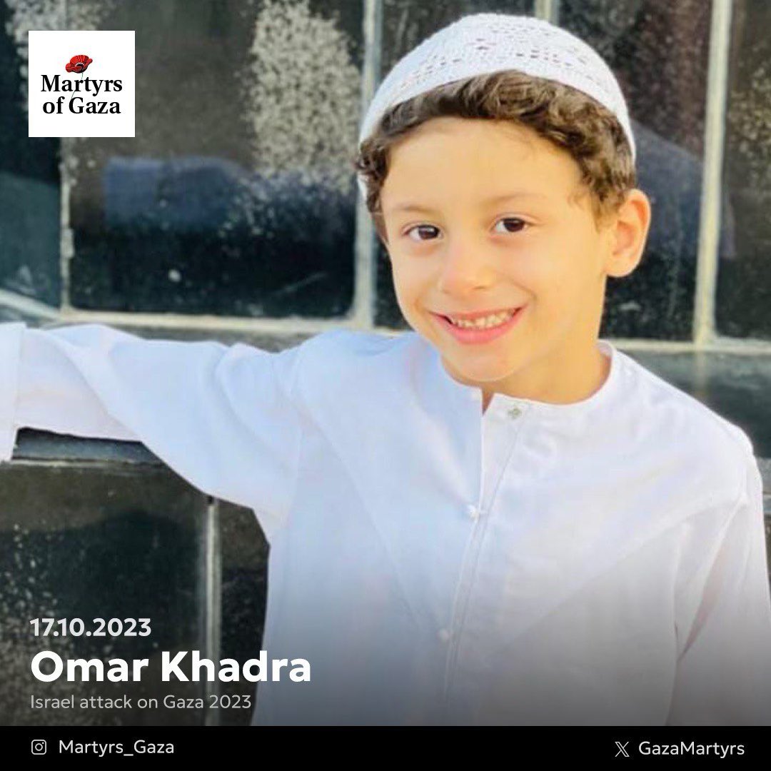 Child Gaza victim Omar Khadra denied birthday celebration life