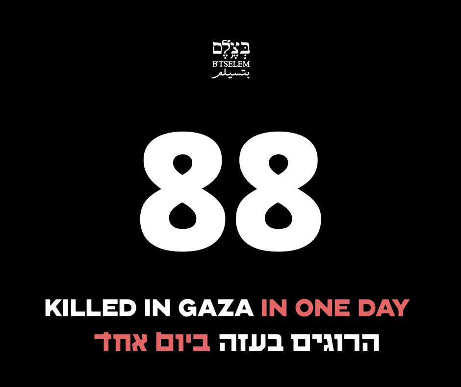 Israeli military kills 88 in Gaza, including aid recipients