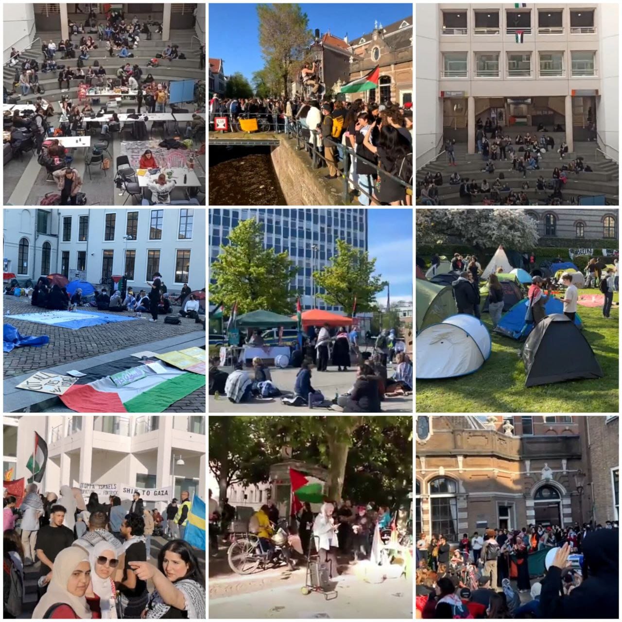 Pro-Palestine Demonstrations Across European Cities
