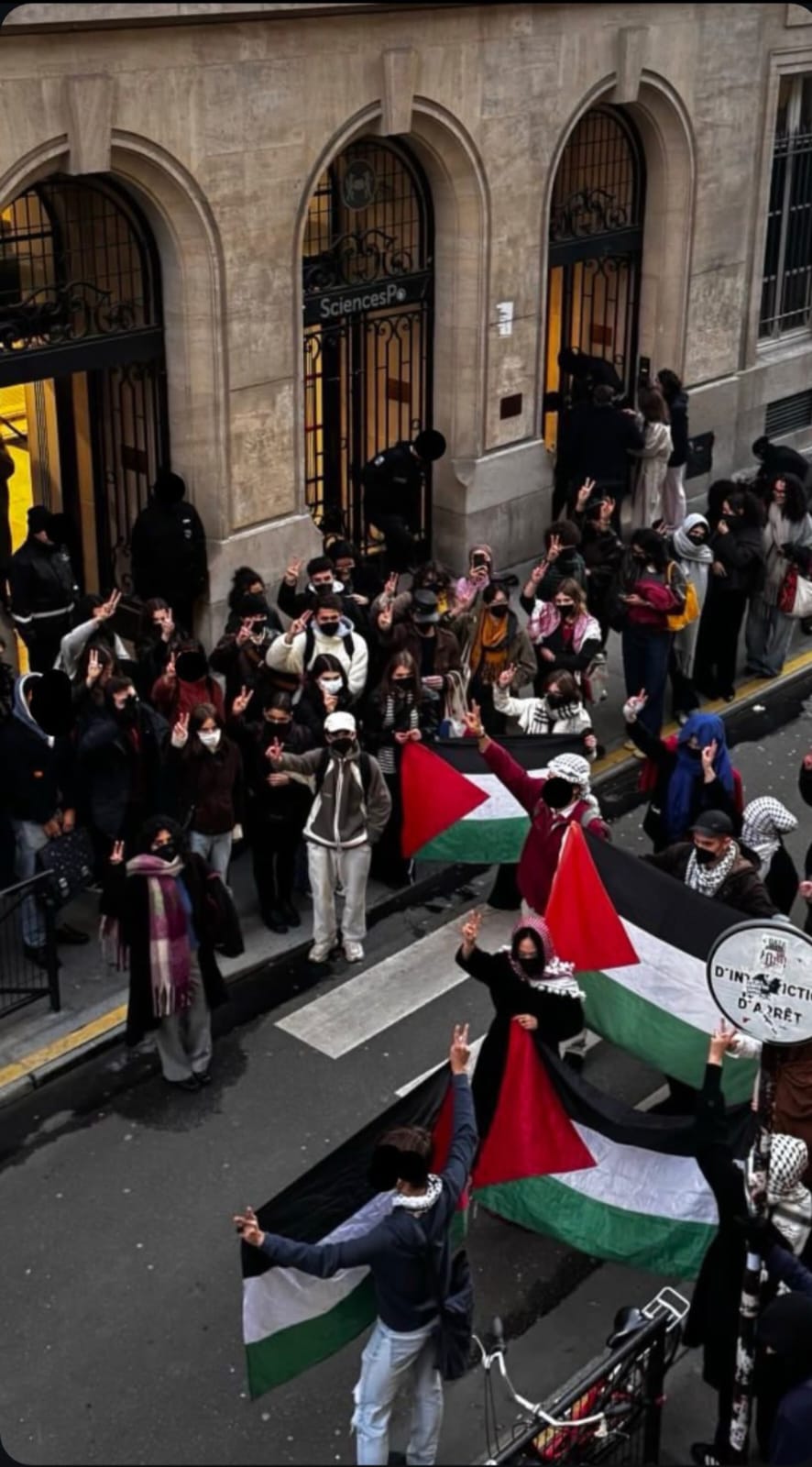 Sciences Po Students Protest University Israeli Ties