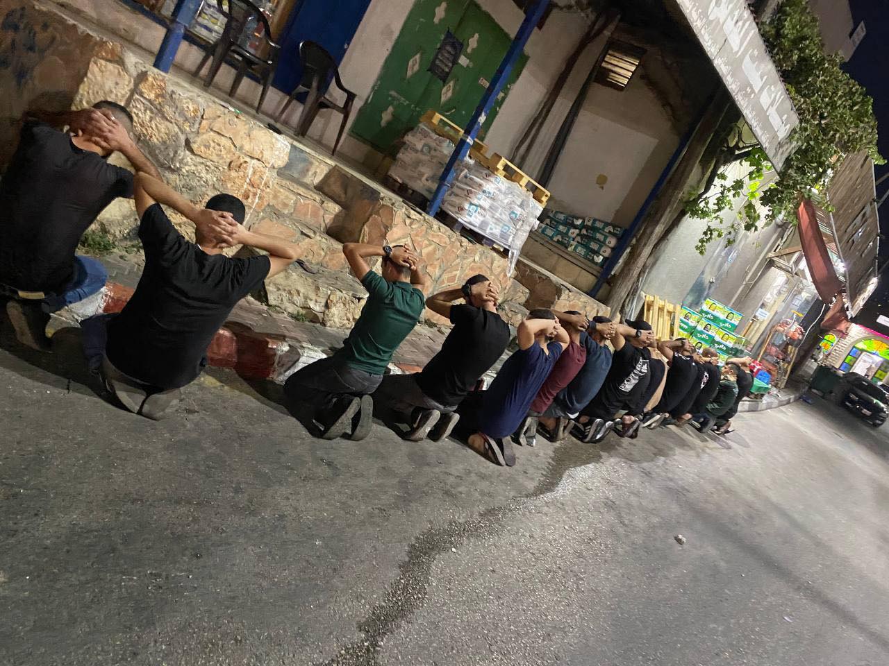 Israeli Forces Detain Palestinian Youth in Azzoun