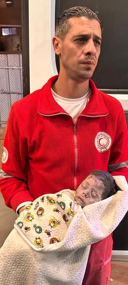 Infant girl targeted by war missiles in Gaza conflict