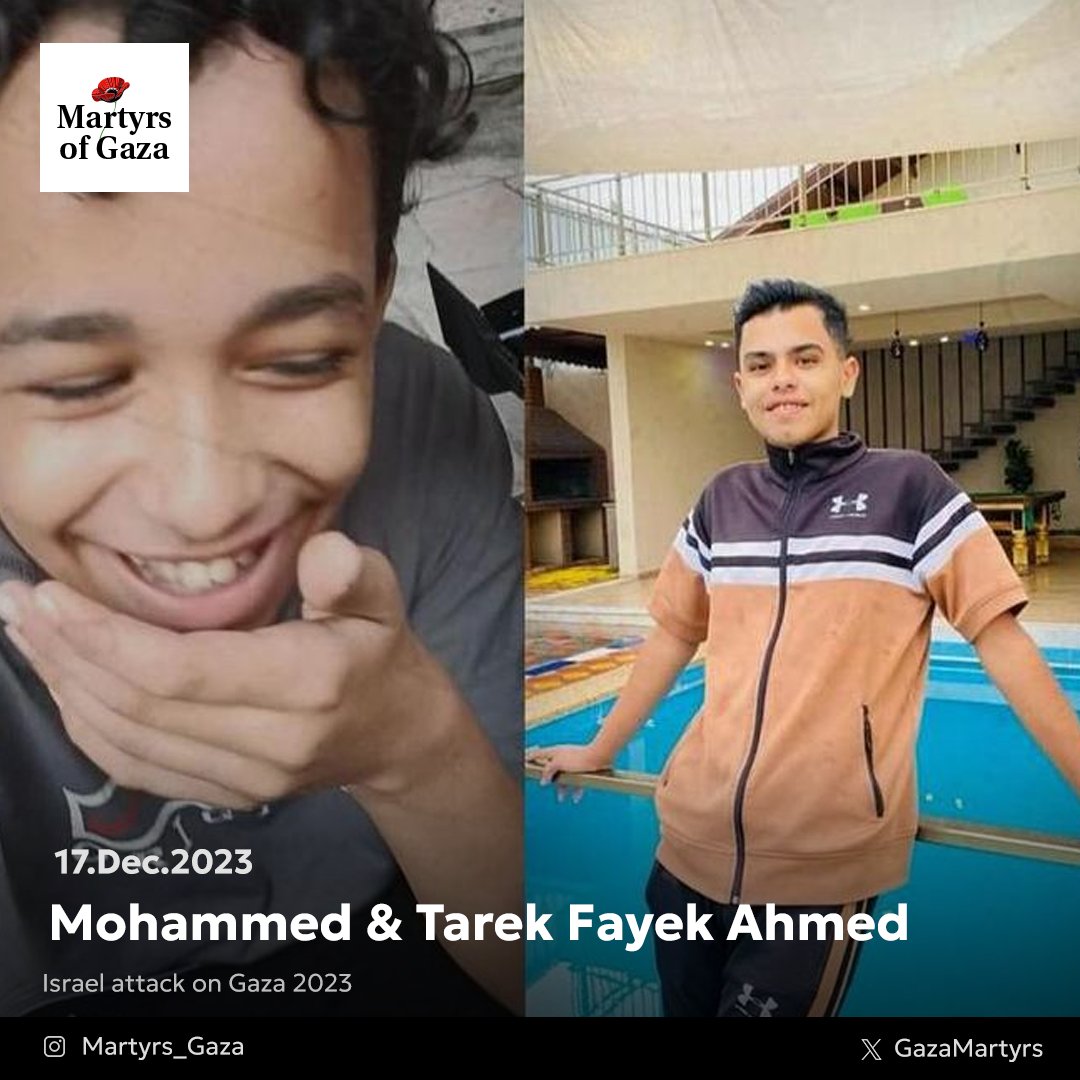 Mohammed and Tarek: Two young brothers killed in Gaza