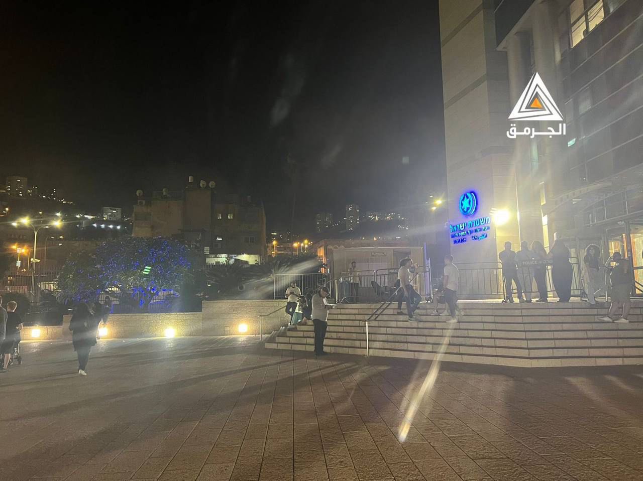 Palestinians protest arrests at Haifa police headquarters