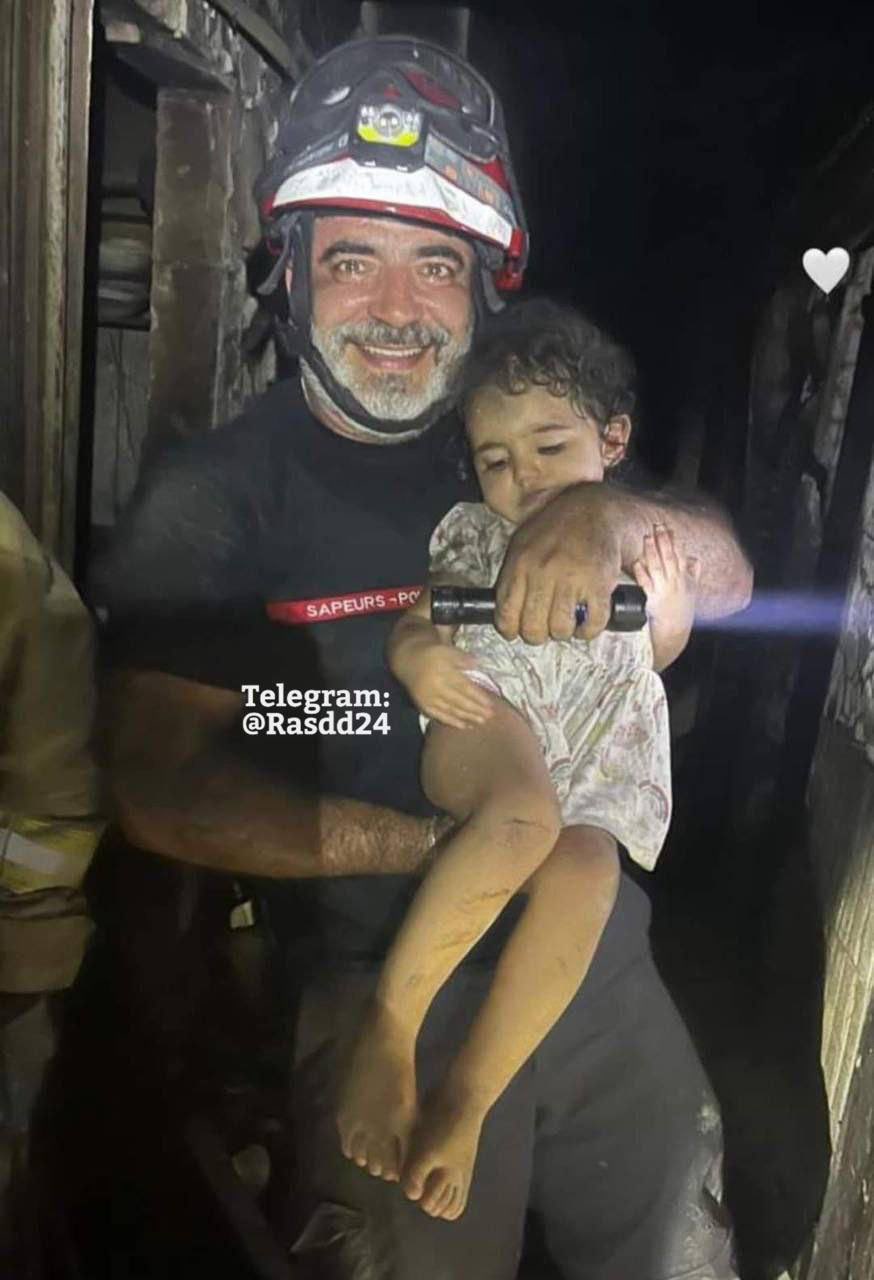Girl rescued from Beirut rubble after Israeli strikes