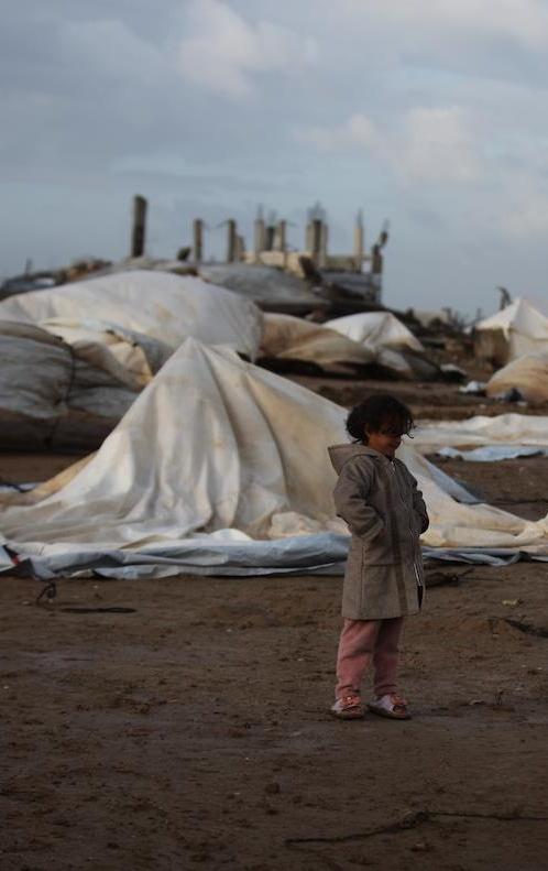 Gaza storms damage shelters for thousands of families